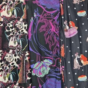LOT of 3 NEW Disney LuLaRoe LLT Designs Print Leggings Tall Curvy TC Size 12-18